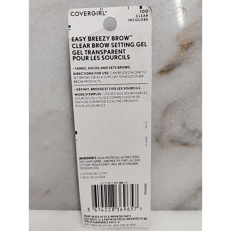COVERGIRL 1 Covergirl Easy Breezy Brow Setting Gel #100 -