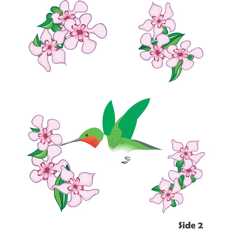 Hummingbird Wood Wind Spinner - Made in USA