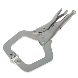 TINVHY 6-Pack 11 Inch C-Clamp Locking Pliers Adjustable Welding Clamps with Swivel Pads for Shop Home Farm and Automotive