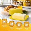 Ceramic Yellow Butter Dish and Lid Cover - Butter Storage