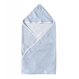 10mois 23151019 Cotton Tencel Triple Gauze Baby Carrier Afghan Powder Blue
