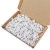 100 PCS White Curtain Track Rollers – Side-Mounted Plastic Curtain