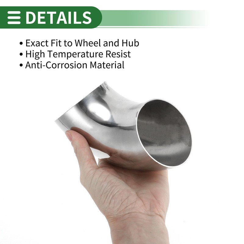 Motoforti 4pcs 90 Degree Mandrel Bend Elbow Car Exhaust Pipe