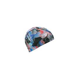 Speedo SE12453 MONA Mesh Cap Swim Cap, Blue/Red, M
