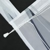 Eslir Roman Blind with Tabs, Transparent Tab-Top Kitchen Curtains, Modern