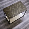CiCiwind Wallpaper Black and Gold Peel and Stick Wallpaper Geometric