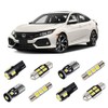 BRISHINE White Interior LED Lights Kit for Honda Civic 2016 2017 2018 2019 2020 2021 Super Bright 6000K Interior LED Light Bulbs Package and Install Tool