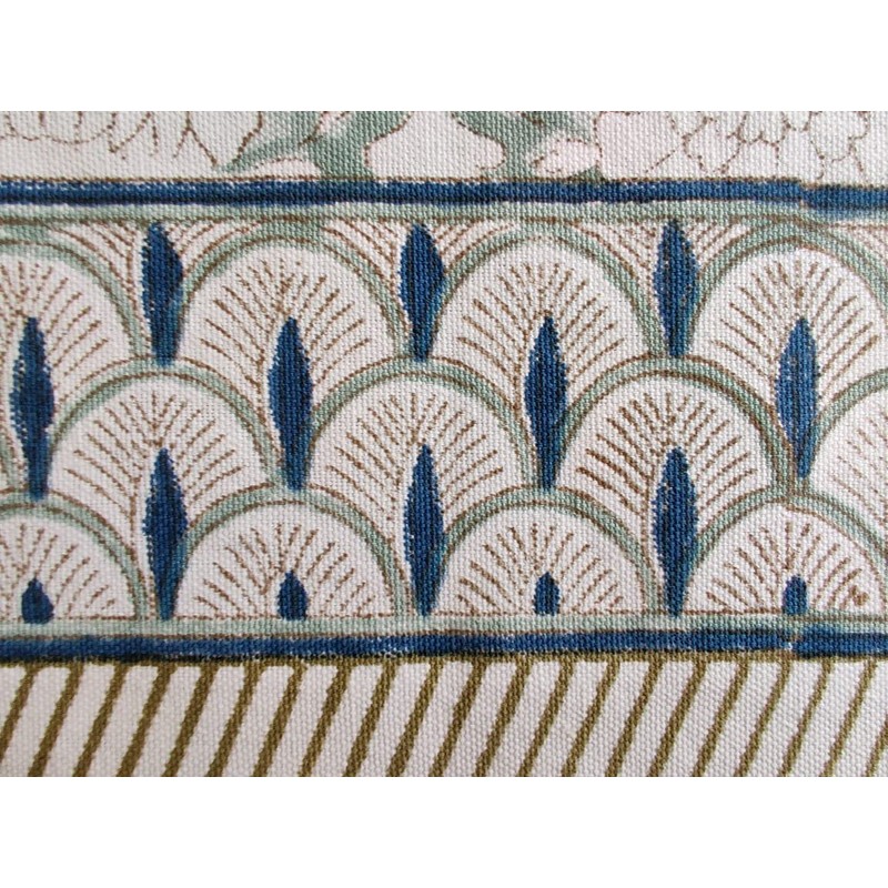 ATOSII Jade 100% Cotton Rectangle Boho Fall Tablecloth, Handblock Floral