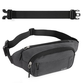 CLUCI Fanny Packs for Women Cross Body, Crossbody Bag Women, Belt Bag for Women/Men, Waist Pack with Adjustable Straps for Travel Sports Running Grey