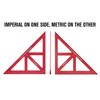 AKNgoes Precision Triangle Square 18inch, Metric & Imperial Scale Framing