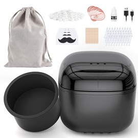 CAVSTORM Nose Wax Kit Men, Ear Hair Removal For Men, Nose Hair Wax Kit for Women with 100 g Wax, 40 Nose Sticks, Usb Rapid Heating, 20 Times Use, Constant Temperature, Upgraded Version