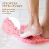 Shower Back & Foot Scrubber,Wall Mounted Back Scrubber Silicone Bath