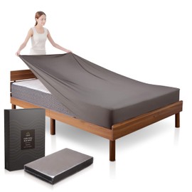GOKUMIN Sheets, Semi-Double, Wrinkle-Free, Stretchable, Antibacterial, Deodorizing, Absorbent, Quick Drying, Easy to Put on and Take off, Stretchable Material, Washable, Bed Sheet, Mattress Cover, Bed