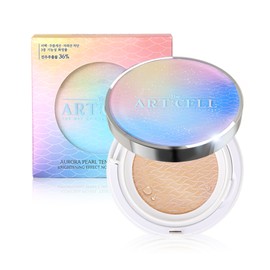 Daycell The Artcell Aurora Pearl Tension Cushion, Brightening Effect 16g/2 types Choose 1 2. No. 23 Aurora Beige / 데이셀 디 아트셀 오로라 진주 텐션 쿠션, 브라이트닝 이펙트 16g/2종 택 1 2. 23호 오로라 베이지