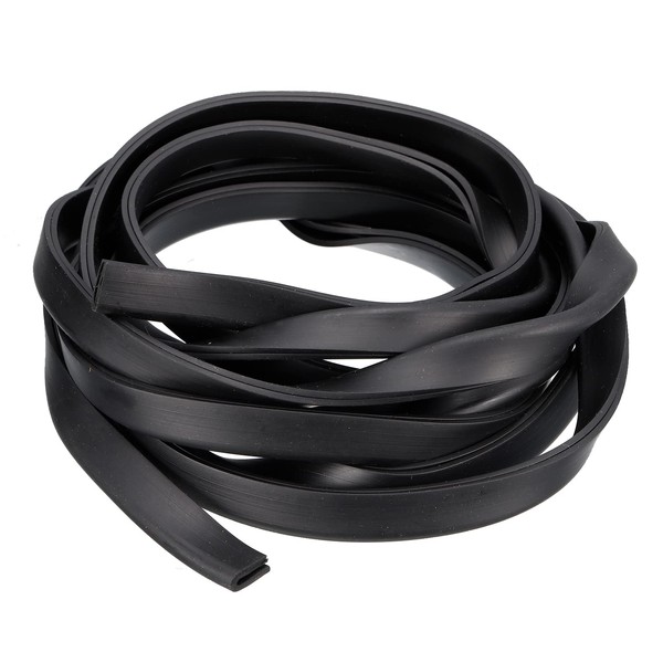 uxcell U Channel Edge Trim, 8.2ft Length Rubber Guard Seal