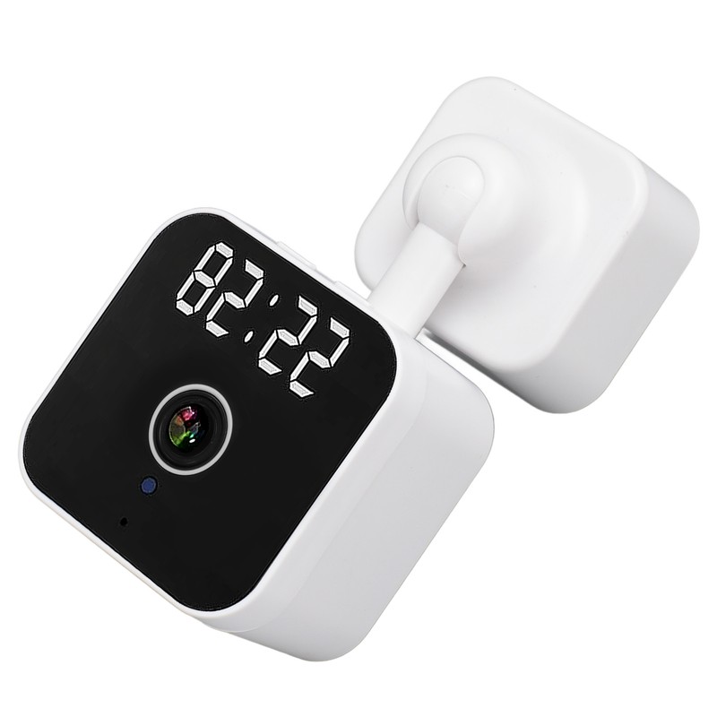 Indoor Security Camera with Clock 2.4G WiFi Wireless HD 3MP