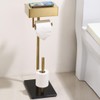 Day Moon Gold Toilet Paper Holder Free Standing Toilet Paper