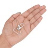 Belle Vous Metal Keychain Hooks with D Ring (60 Pack)