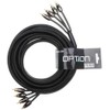 OPTION 4-channel RCA cable, 5.5 m, premium quality for interference-free