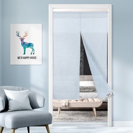 Sky Balance Kitchen Window Curtain, Door Partition Fabric, Balcony Screen, Entrance Door Privacy Curtain 140