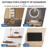 6 Pack Shelf Brackets 12cm, Stainless Steel Floating Shelf Bracket,