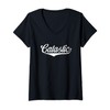Womens Funny Cat Name, Catastic Cate Catherine First Name V-Neck