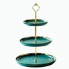 Aebor 3 Tier Round Porcelain Tiered Cupcake Stand, Tiered Serving