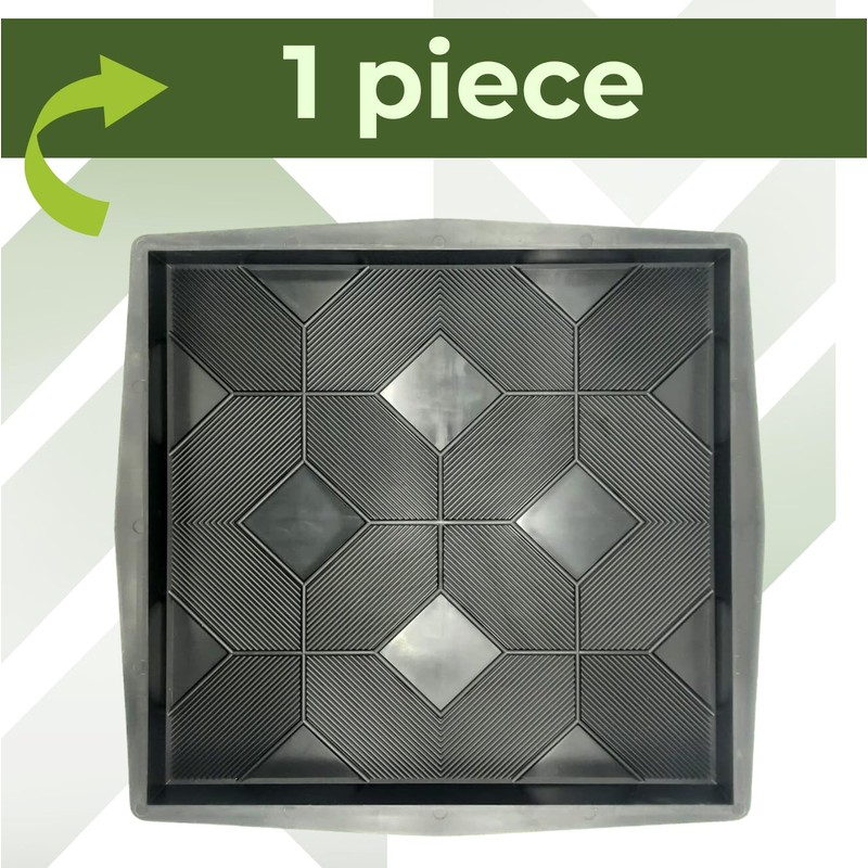 BETONEX Plastic Molds Concrete Patio Paving Mold Slabs Chestnut -