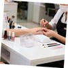 Cuenco de Manicura Transparente Recipiente para Remojar las Uñas para