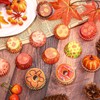 Whaline 400Pcs Fall Mini Cupcake Liners Thanksgiving Pumpkin Maple Leaves