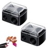 2 Stück Makeup Sharpener Anspitzer, Spitzer Kosmetikstifte, Make-up-Bleistiftspitzer, Universal Anspitzer