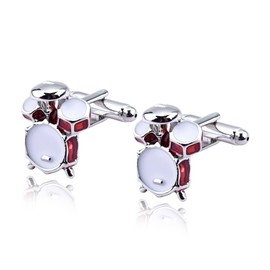 Music Cufflinks for Drummer Gifts for Women Men Birthday Gifts for Daughter Son Music Gifts for Music Lovers Gifts for Granddaughter Grandson Drum Accessories Gifts for Drummers Percussionist