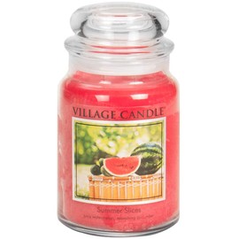 Village Candle Summer Slices 26 oz Glass Jar Scented Candle, Large