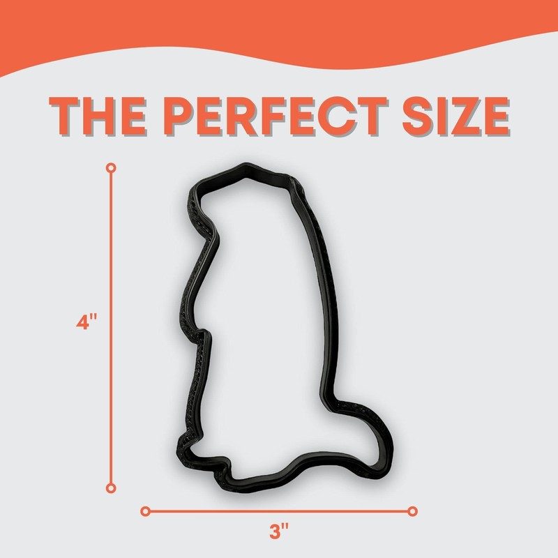 Groundhog Cookie Cutter with Easy to Push Design (4 inch)