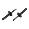 sourcingmap 30pcs Black Plastic Rivet Bumper Fastener Clip for Car