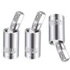 TA-VIGOR 3Pcs 1/4 Inch Drive Universal Joint Swivel Socket, Cr-V