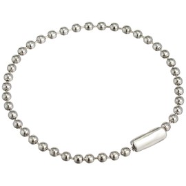 NBK NS228-2T Ball Chain, Silver, Total Length: 5.5 inches (14 cm), Pack of 2