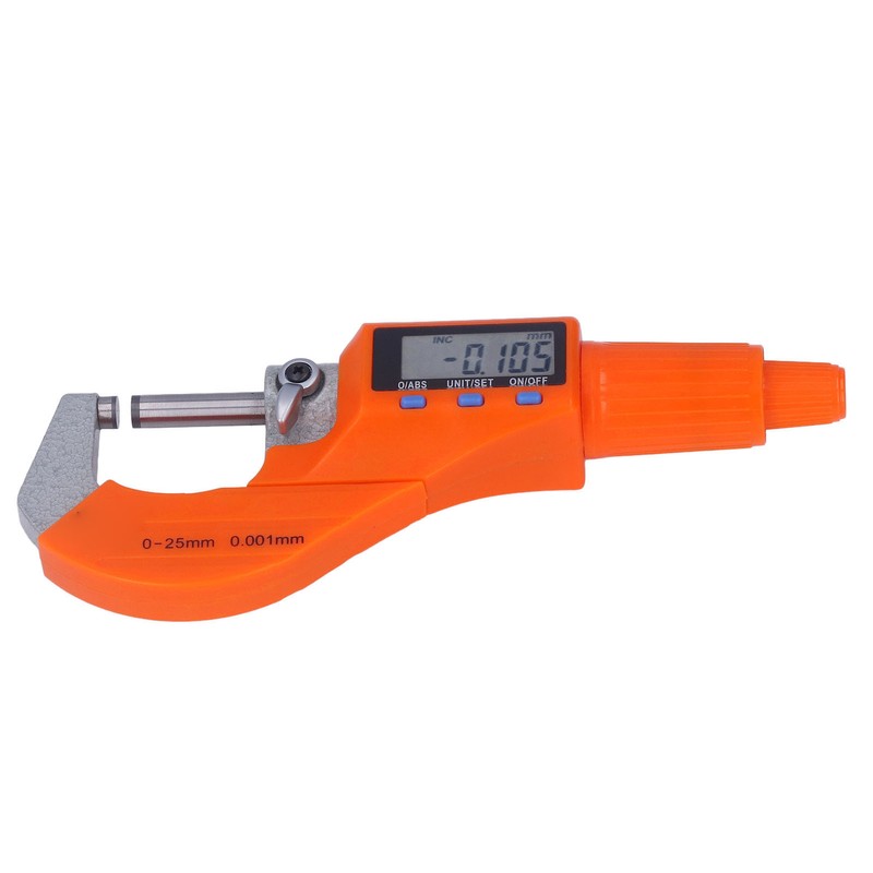 Digital Micrometer Electronic Spiral Thickness Measuring Tool 0.001mm Resolution Gauge