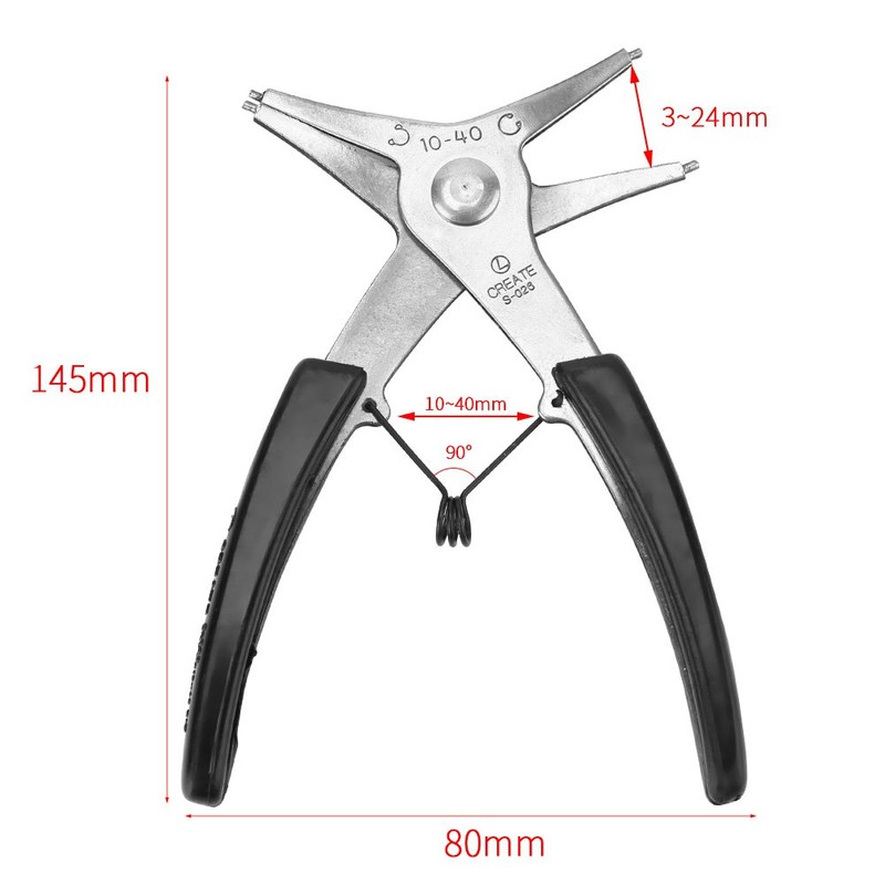 Snap Ring Pliers, Removable Snap Ring Pliers, C-Ring Pliers, 5.7