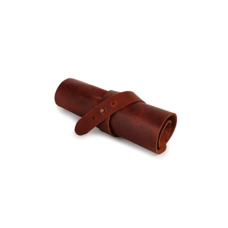 Londo Genuine Leather Pen and Pencil Roll Case