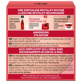 L'Oréal Paris Revitalift Invigorating Crème Rouge Day Cream with Red Ginseng Smoothes Skin and Provides a Refreshing Glow 50 ml