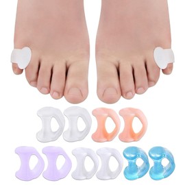 5 Paar Silikon Zehenspreize, Zehentrenner für Überlappende Zehen, Hallux Valgus Korrektur, Zehenstrecker für Druckabbau und Scheuern Vermeiden