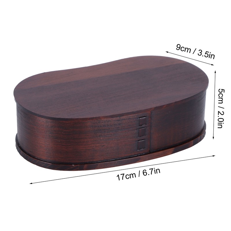 Portable Lunch Box Set Japanese Wooden Food Storage Container for