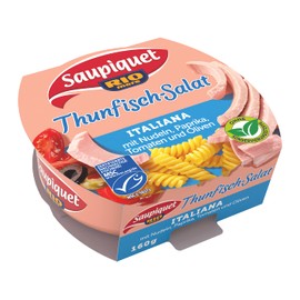 Saupiquet Rio Mare Thunfisch-Salat Italiana, MSC zertifiziert, Fix und fertig zubereitet, Ideal für unterwegs, 160g