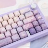 TIMSEKER 136 Keys Purple MOA Profile Keycap Set, Dye Sub