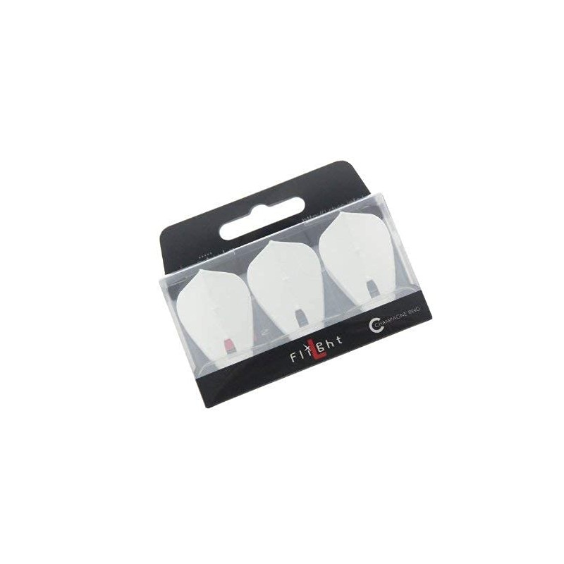 1 SET L STYLE CHAMPAGNE DART FLIGHTS KITE WHITE