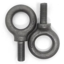 Lifting Shoulder Eye Bolt 5/8"-11 X 1-1/4" 2 Pcs, Industrial Grade Heavy Duty Forged Steel for Truck Tractor Bucket Use As Towing&Pulling Point
