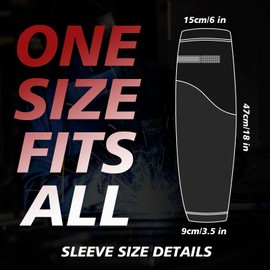 Leather Welding Work Sleeves for Men&Women - Heat&Flame Resistant Arm Protection with Kevlar Stitching and Cotton Lining (Black)