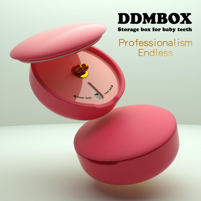 DDMBOX Baby Memory Keepsake Box,Shell-Shaped Design,Waterproof Shockproof,Tooth Savers for Kids