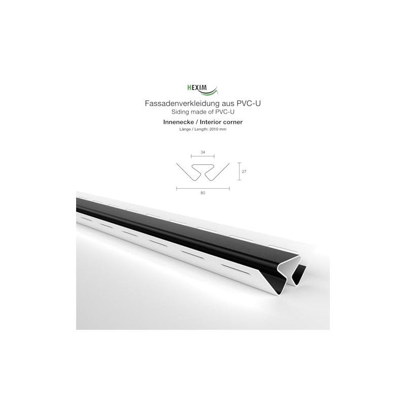 HEXIM Siding Facade Panels, Outdoor Facade Cladding, Weatherproof, Plastic Panels,